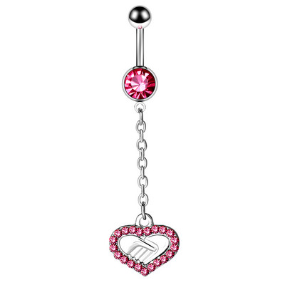 1/2 bucată inimă inel pentru buric inel cu aripă de înger Piercing pentru buric Sexy Piercing pentru buric Bară pentru inimă Bară pentru buric Piercing pentru buric Ombligo