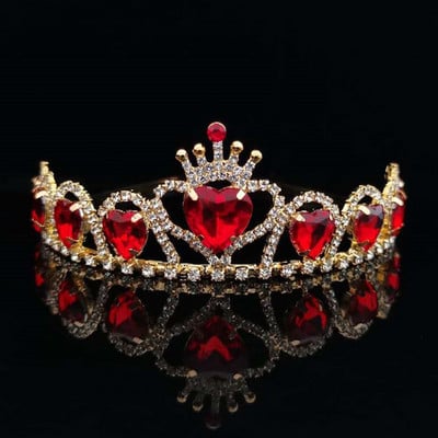 Crown Queen Wedding Tiara Bride Headpiece Party Crystal Hair Jewelry Сватбени аксесоари за коса Моден конкурс Бал Подарък Beauty C