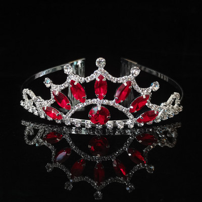 Crown Queen Wedding Tiara Bride Headpiece Party Crystal Hair Jewelry Сватбени аксесоари за коса Моден конкурс Бал Подарък Beauty C