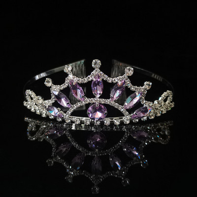 Crown Queen Wedding Tiara Bride Headpiece Party Crystal Hair Jewelry Сватбени аксесоари за коса Моден конкурс Бал Подарък Beauty C