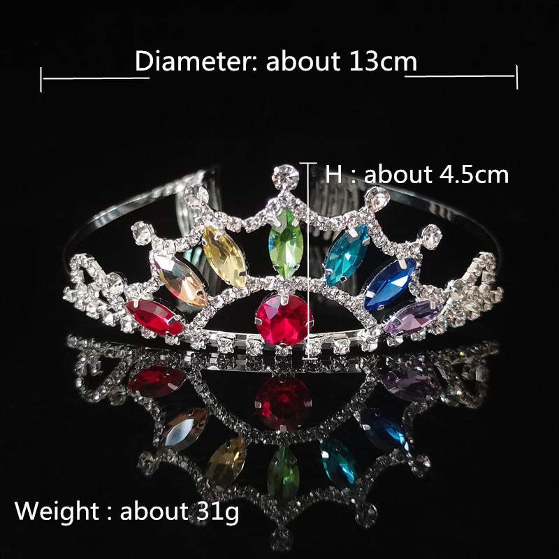 Crown Queen Wedding Tiara Bride Headpiece Party Crystal Hair Jewelry Сватбени аксесоари за коса Моден конкурс Бал Подарък Beauty C