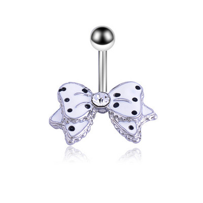 1/2 buc. Inel pentru buric fluture, cu cristal albastru, piercing la buric, piercing la buric cu fluture, drăguț, Ombligo