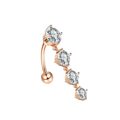 Coroană Inel pentru buric Aripă de înger Piercing pentru buric Inel sexy pentru piercing pentru buric Bar pentru flori pentru buric Piercing pentru buric Ombligo Dangle