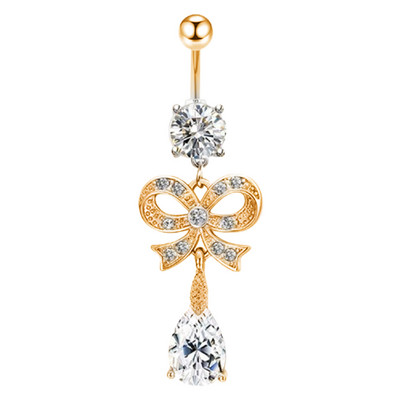 Coroană Inel pentru buric Aripă de înger Piercing pentru buric Inel sexy pentru piercing pentru buric Bar pentru flori pentru buric Piercing pentru buric Ombligo Dangle