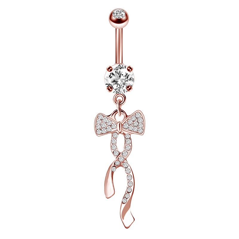 1/2 buc inel pentru buric fluture 14G oțel chirurgical inel piercing buric drăguț fluture bară pentru buric piercing la buric umbigo