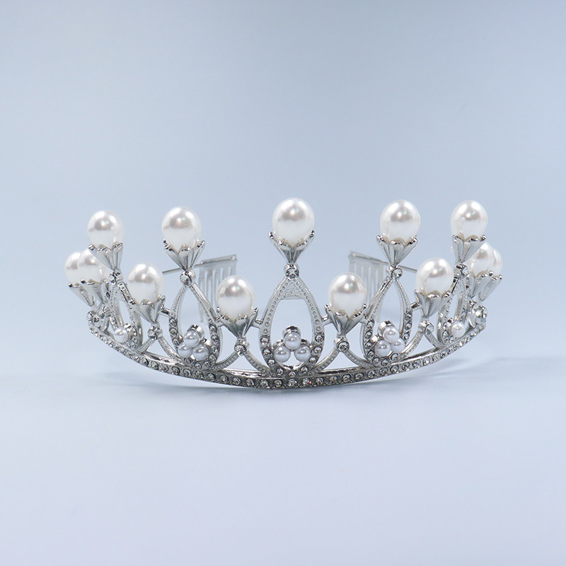 Noua Coefca Copii Coroana Bentita Fata Mireasa Coroana De Cristal Coafura Nunta Accesorii pentru petrecerea de aniversare Cadou de aniversare