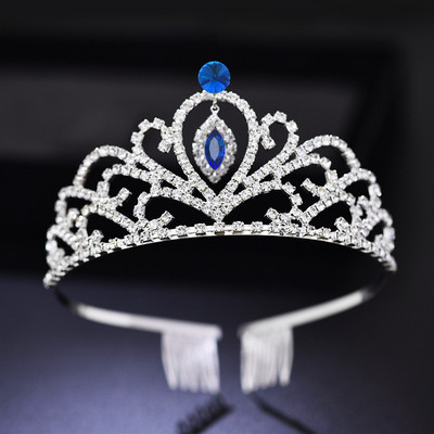 nunta Coroana de mireasa Casca de mireasa Aur roz Culoare argintiu Culoare stras Cristal Printesa Tiare Nunta Bijuterii pentru par Chi