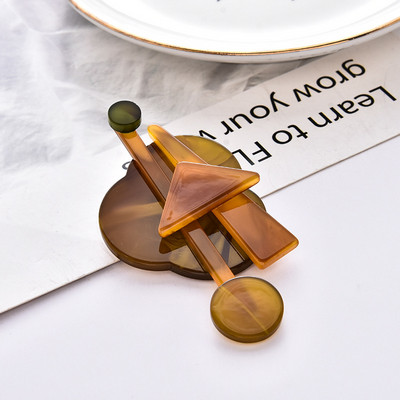 Blucome broșe acrilice coreene pentru femei, bărbați, fete, cadouri, corsaj feminin, acetat, fibră, hijab, ace, temperament, insigna pentru broșă