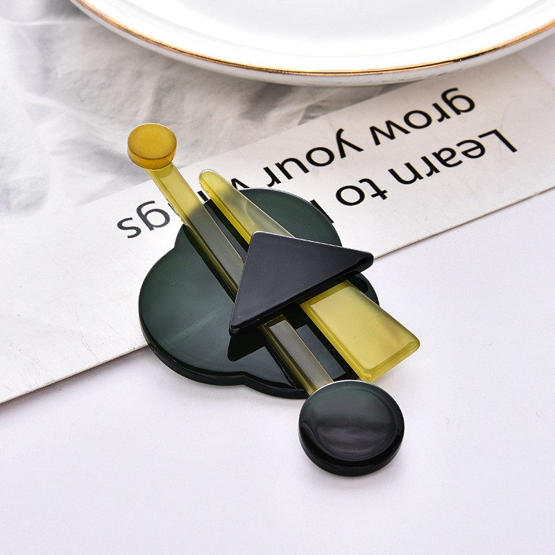 Blucome broșe acrilice coreene pentru femei, bărbați, fete, cadouri, corsaj feminin, acetat, fibră, hijab, ace, temperament, insigna pentru broșă