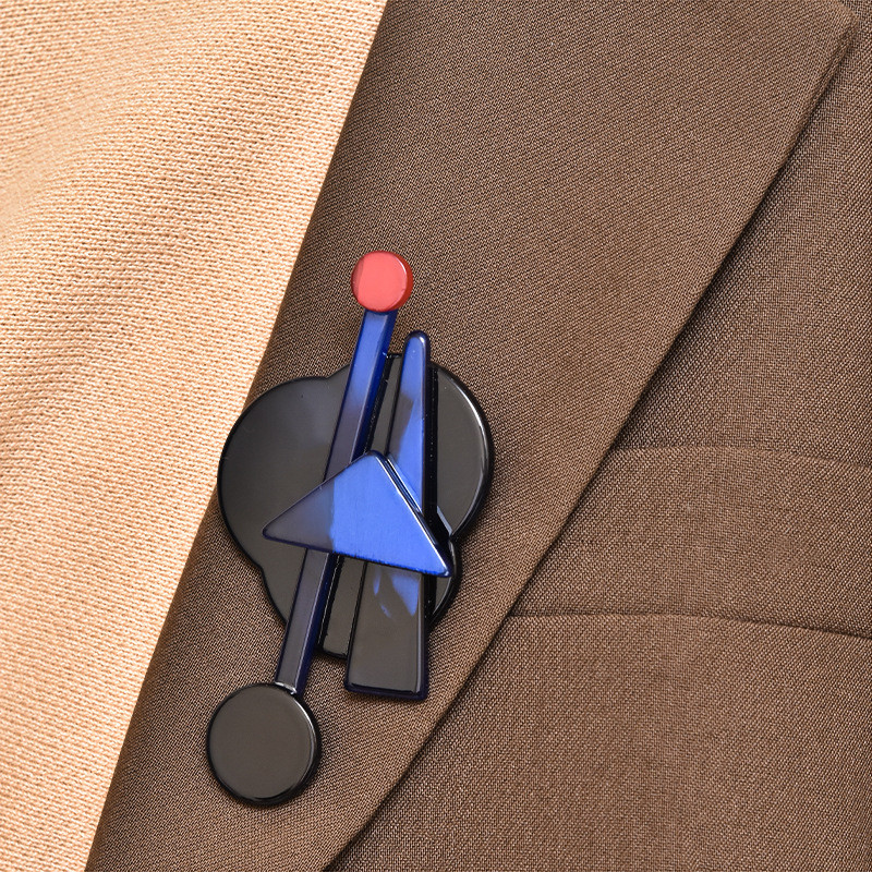 Blucome broșe acrilice coreene pentru femei, bărbați, fete, cadouri, corsaj feminin, acetat, fibră, hijab, ace, temperament, insigna pentru broșă