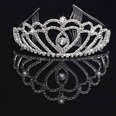 Nunta Mireasa Coroana Printesa Cristal Tiara Bentita pentru copii Ball Aniversare Accesorii pentru Par Accesorii pentru petrecere Nunta Accesoriu pentru par