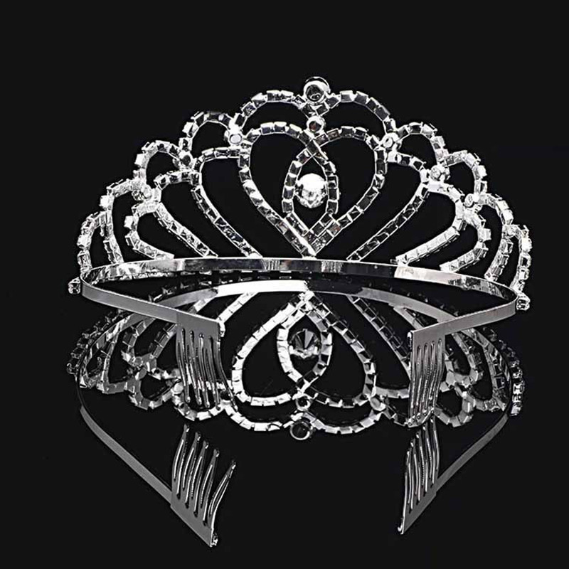 Nunta Mireasa Coroana Printesa Cristal Tiara Bentita pentru copii Ball Aniversare Accesorii pentru Par Accesorii pentru petrecere Nunta Accesoriu pentru par