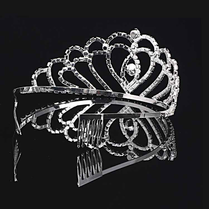 Nunta Mireasa Coroana Printesa Cristal Tiara Bentita pentru copii Ball Aniversare Accesorii pentru Par Accesorii pentru petrecere Nunta Accesoriu pentru par