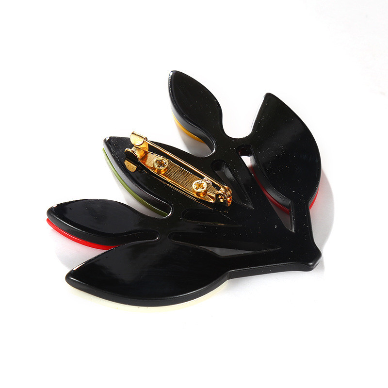 Blucome Broșă crengă colorată nou sosire Corsaj cu plante acrilice pentru femei, fete, geantă pentru cămașă, ace pentru hijab, petrecere de nuntă, cadouri de vacanță