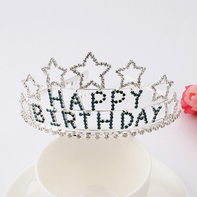 Fashion Atmosphere Lady Birthday Party Crown Princess Star Headdress Лента за глава Декорация за рожден ден Детски партита