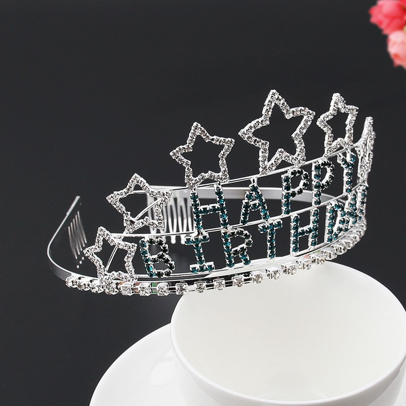 Atmosferă de modă, petrecere de aniversare pentru doamnă, prințesă coroană, steluță, bentiță, decorare pentru ziua de naștere, accesorii pentru petreceri pentru copii