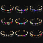 Modni vještački dijamant, okrugli list vrbe, staklena traka za glavu s kristalima, traka za glavu za djevojke, svadbeni nakit, darovi