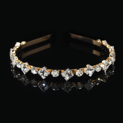 Modni vještački dijamant, okrugli list vrbe, staklena traka za glavu s kristalima, traka za glavu za djevojke, svadbeni nakit, darovi