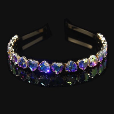 Modni vještački dijamant, okrugli list vrbe, staklena traka za glavu s kristalima, traka za glavu za djevojke, svadbeni nakit, darovi