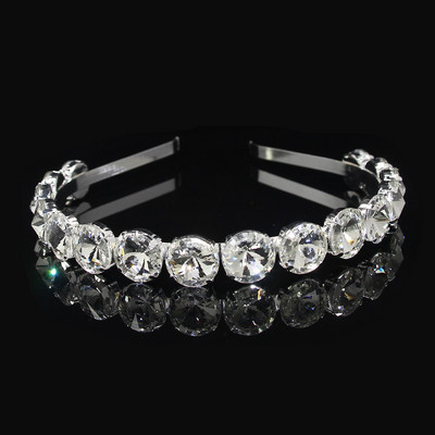 Modni vještački dijamant, okrugli list vrbe, staklena traka za glavu s kristalima, traka za glavu za djevojke, svadbeni nakit, darovi