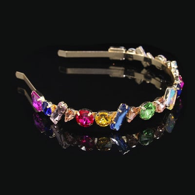 Modni vještački dijamant, okrugli list vrbe, staklena traka za glavu s kristalima, traka za glavu za djevojke, svadbeni nakit, darovi