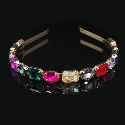 Modni vještački dijamant, okrugli list vrbe, staklena traka za glavu s kristalima, traka za glavu za djevojke, svadbeni nakit, darovi