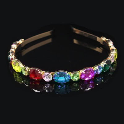 Modni vještački dijamant, okrugli list vrbe, staklena traka za glavu s kristalima, traka za glavu za djevojke, svadbeni nakit, darovi