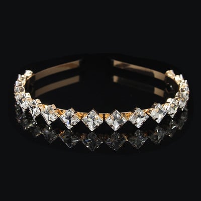 Modni vještački dijamant, okrugli list vrbe, staklena traka za glavu s kristalima, traka za glavu za djevojke, svadbeni nakit, darovi