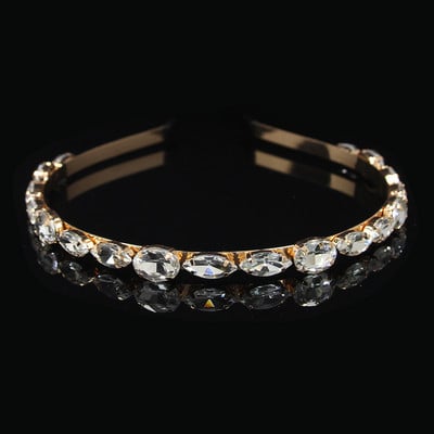 Modni vještački dijamant, okrugli list vrbe, staklena traka za glavu s kristalima, traka za glavu za djevojke, svadbeni nakit, darovi