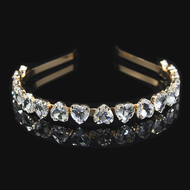 Modni vještački dijamant, okrugli list vrbe, staklena traka za glavu s kristalima, traka za glavu za djevojke, svadbeni nakit, darovi