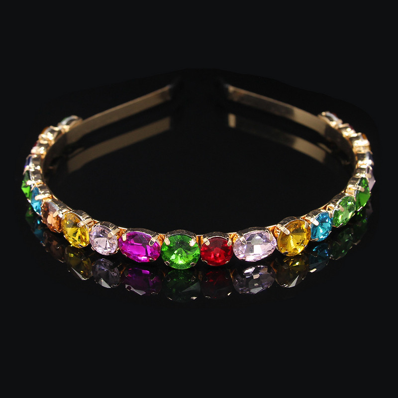 Modni vještački dijamant, okrugli list vrbe, staklena traka za glavu s kristalima, traka za glavu za djevojke, svadbeni nakit, darovi