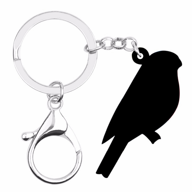 Bonsny acrilic drăguț țâțe roșu breloc păsări mai vechi cadou animale bijuterii brelocuri pentru femei fete adolescenți geanta mașină brelocuri Bijoux