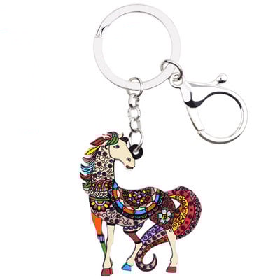 Bonsny Bijuterii acrilice Anime, Lanțuri de cai, Brelocuri pentru femei, geantă de fete, cheie de mașină, geantă de mână, brelocuri, brelocuri CADOU