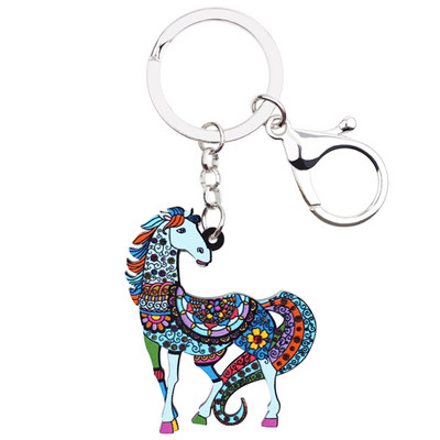 Bonsny Bijuterii acrilice Anime, Lanțuri de cai, Brelocuri pentru femei, geantă de fete, cheie de mașină, geantă de mână, brelocuri, brelocuri CADOU