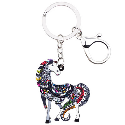 Bonsny Bijuterii acrilice Anime, Lanțuri de cai, Brelocuri pentru femei, geantă de fete, cheie de mașină, geantă de mână, brelocuri, brelocuri CADOU