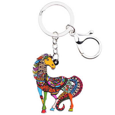 Bonsny Bijuterii acrilice Anime, Lanțuri de cai, Brelocuri pentru femei, geantă de fete, cheie de mașină, geantă de mână, brelocuri, brelocuri CADOU