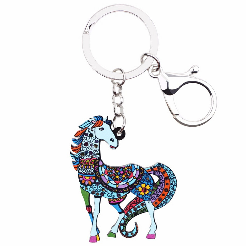 Bonsny Bijuterii acrilice Anime, Lanțuri de cai, Brelocuri pentru femei, geantă de fete, cheie de mașină, geantă de mână, brelocuri, brelocuri CADOU