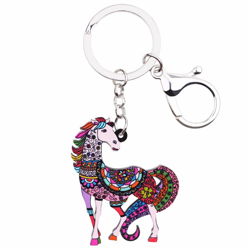 Bonsny Bijuterii acrilice Anime, Lanțuri de cai, Brelocuri pentru femei, geantă de fete, cheie de mașină, geantă de mână, brelocuri, brelocuri CADOU