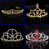 Coroana Nunta Mireasa Prințesa Austriacă Coroana Cristal Tiara Fete Copii Tiare Coroana Nunta Mirese Coroana Tiare