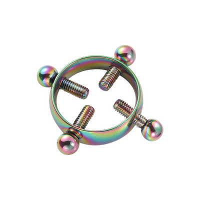 1 vnt netikras spenelio žiedas, neveriantis krūtinės nagų, prisukamas skydas iš nerūdijančio plieno gnybtų suaugusiems skirtas žaidimas moterims, seksualus kūno papuošalas, dovana