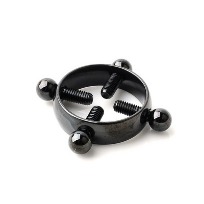 1 vnt netikras spenelio žiedas, neveriantis krūtinės nagų, prisukamas skydas iš nerūdijančio plieno gnybtų suaugusiems skirtas žaidimas moterims, seksualus kūno papuošalas, dovana