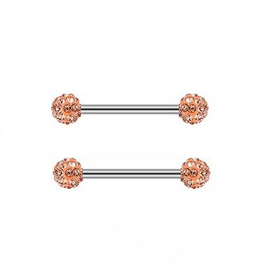 Zircon Piercing pentru mamelon Barbell Drăguț din oțel inoxidabil Sexy Cristal pentru mamelon Bar 14G Inel pentru piercing pentru mamelon Tepel Pircing mamelon