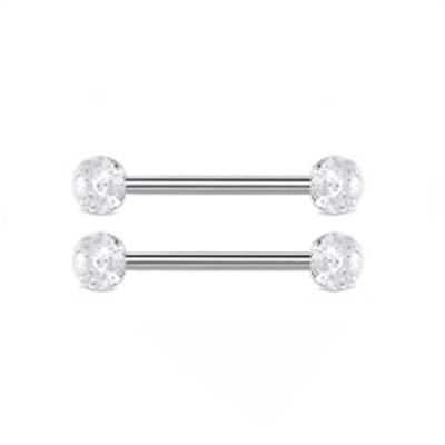 Zircon Piercing pentru mamelon Barbell Drăguț din oțel inoxidabil Sexy Cristal pentru mamelon Bar 14G Inel pentru piercing pentru mamelon Tepel Pircing mamelon