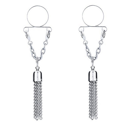 1 pereche de inel de piercing pentru mamelon fals din zircon cu flori, aripi sexy din oțel inoxidabil, bijuterii care atârnă mamelon fals, piercing de tepel fals