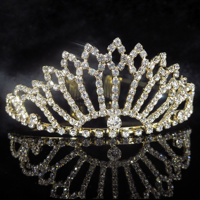 Mirese Nunta Tiara si Coroana Piepteni Accesorii De Par De Cristal Femei Fete Accesorii De Par Printesa En-gros