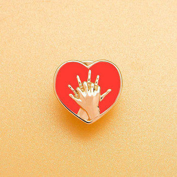 Hanreshe Heart First Aid Enamel Медицинска брошка Pin CPR Изкуствено дишане Значка за ревер Медицински бижута за лекар, медицинска сестра