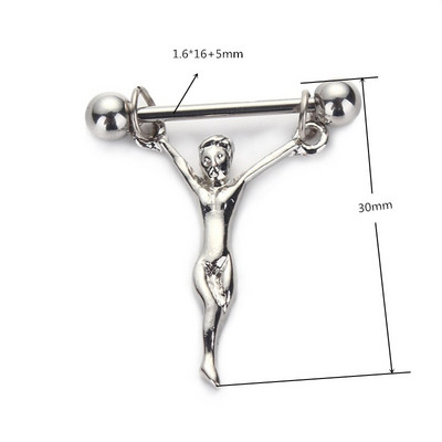 2Vnt Gėlių spenelių auskarų vėrimo žiedas 14G Sexy Heart Spenelių skydas Auskarų vėrimo žiedas Tepel Auskarų vėrimas Pezon Mujer Moteriški papuošalai kūnui