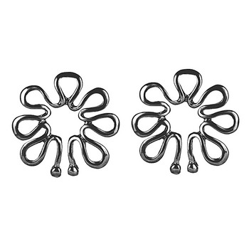 2PCS Flower Fake Nipple Piercing Ring Sexy Heart Non Piercing Nipple Shield Бижута Без никел Хирургическа стомана Body Piring Tepel