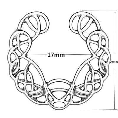 2 bucăți inel de piercing pentru mamelon fals cu flori, inimă sexy, fără piercing, scut pentru mamelon, bijuterii, fără nichel, din oțel chirurgical, corp Piring Tepel