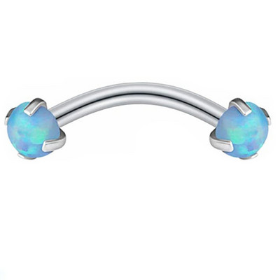 Set de piercing pentru sprâncene Opal din oțel inoxidabil 16G Piercing la limbă Ochi de șarpe Lot de piercing pentru sprâncene de cristal Opal Inel pentru sprâncene în vrac